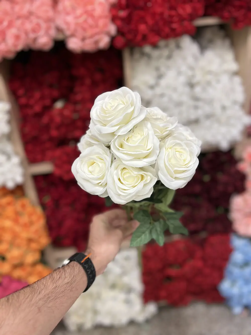 جوري ١١ وردة  /اوف وايت